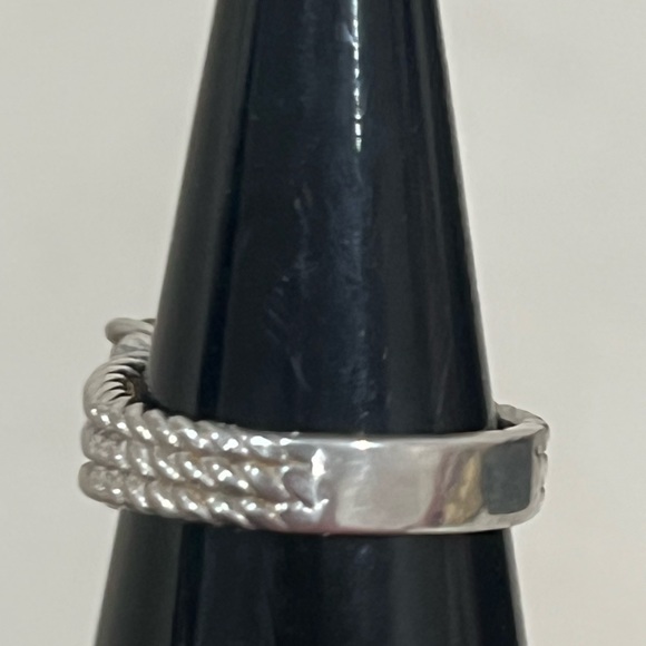 David Yurman Sterling Silver Wheaton Citrine with Diamonds Size 8 - Picture 9 of 12